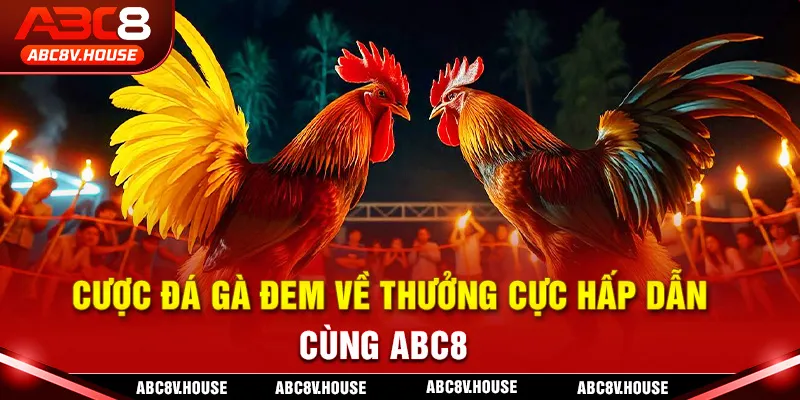 Cược đá gà đem về thưởng cực hấp dẫn cùng ABC8
